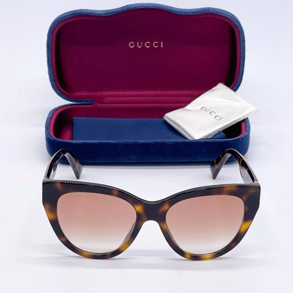 Sale! New Gucci 53mm Women\'s Havana and Brown Sunglasses! main image 7